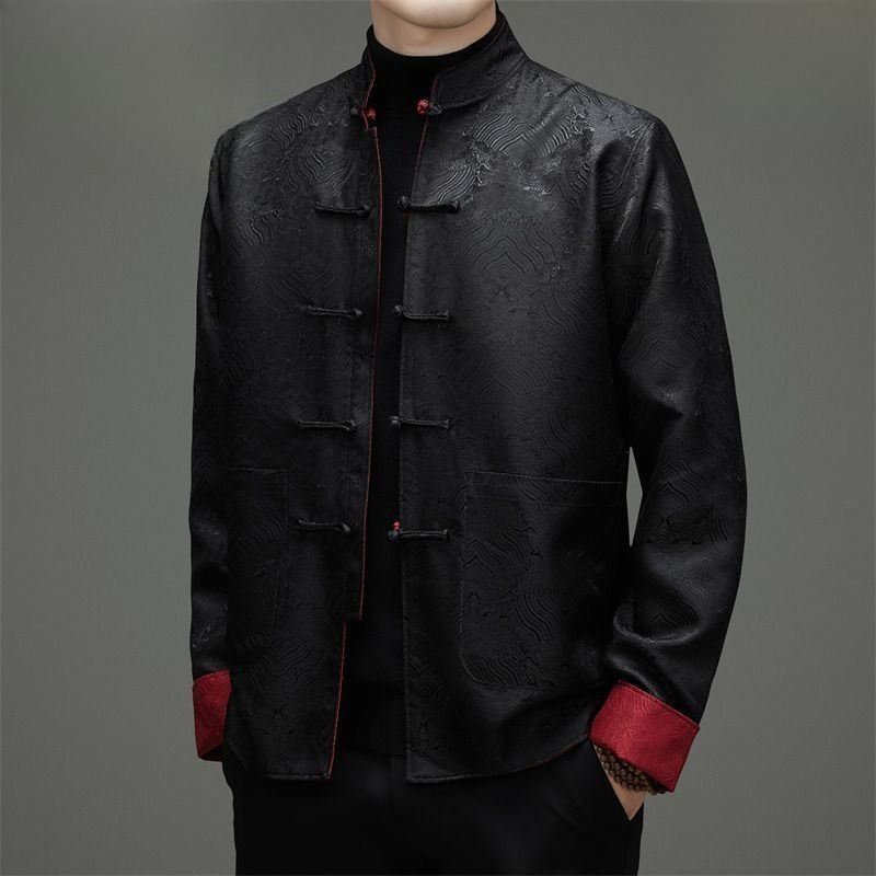 Men'S Formal Wear - Tang-estilo masculino de manga comprida casacos