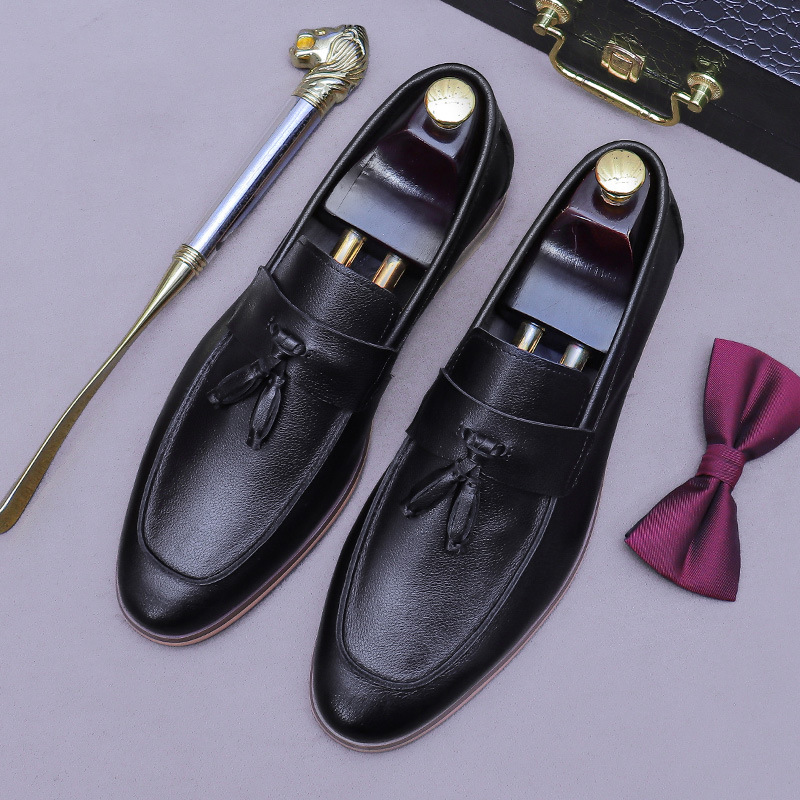 Men'S Formal Wear - Sapatos masculinos de couro legítimo com