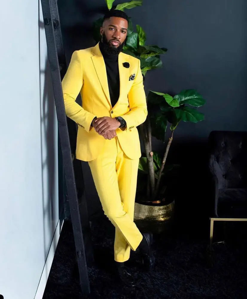 Ternos Amarelos Masculinos Sli - Formal Wear For Men Yellow avaliação e preço