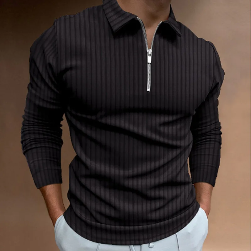 Camisa Polo Listrada de Manga  - Men'S Polo Formal Wear avaliação e preço
