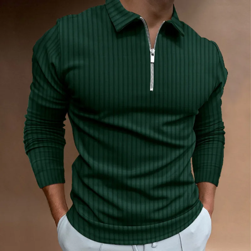 Camisa Polo Listrada de Manga  - Men'S Polo Formal Wear avaliação e preço