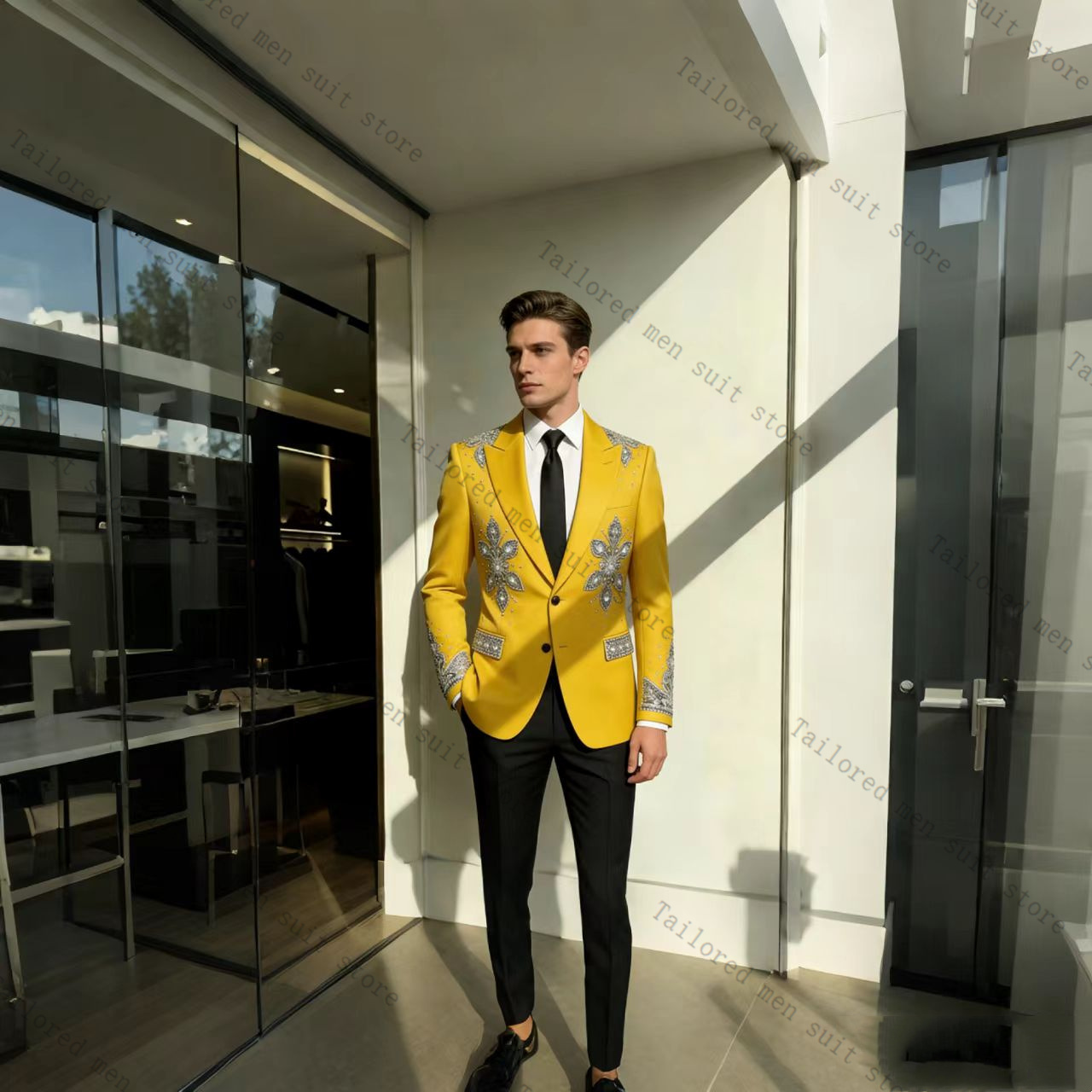 Conjunto de Terno Masculino Am - Formal Wear For Men Yellow avaliação e preço