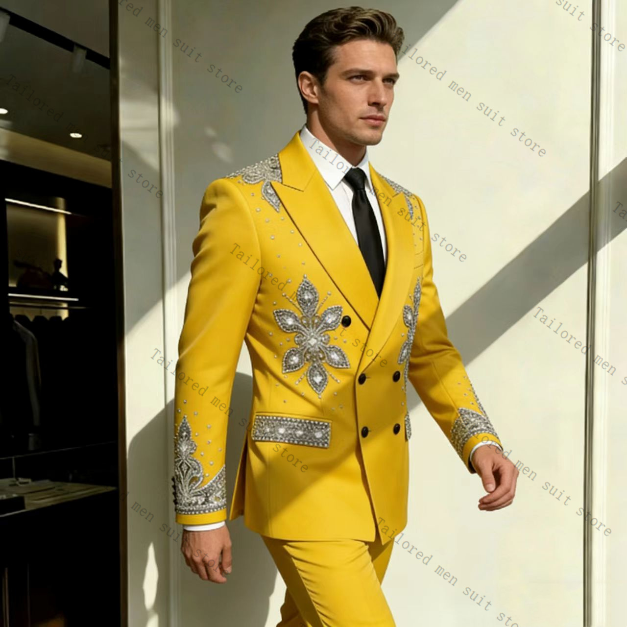 Conjunto de Terno Masculino Am - Formal Wear For Men Yellow avaliação e preço