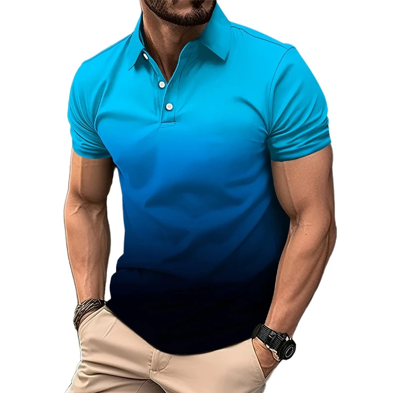 Camisa polo masculina, manga c - Men'S Polo Formal Wear avaliação e preço
