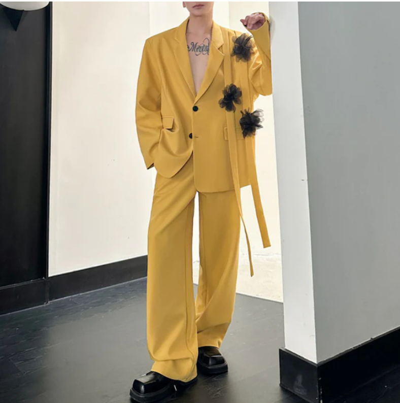 Conjunto de Terno Masculino Am - Formal Wear For Men Yellow avaliação e preço
