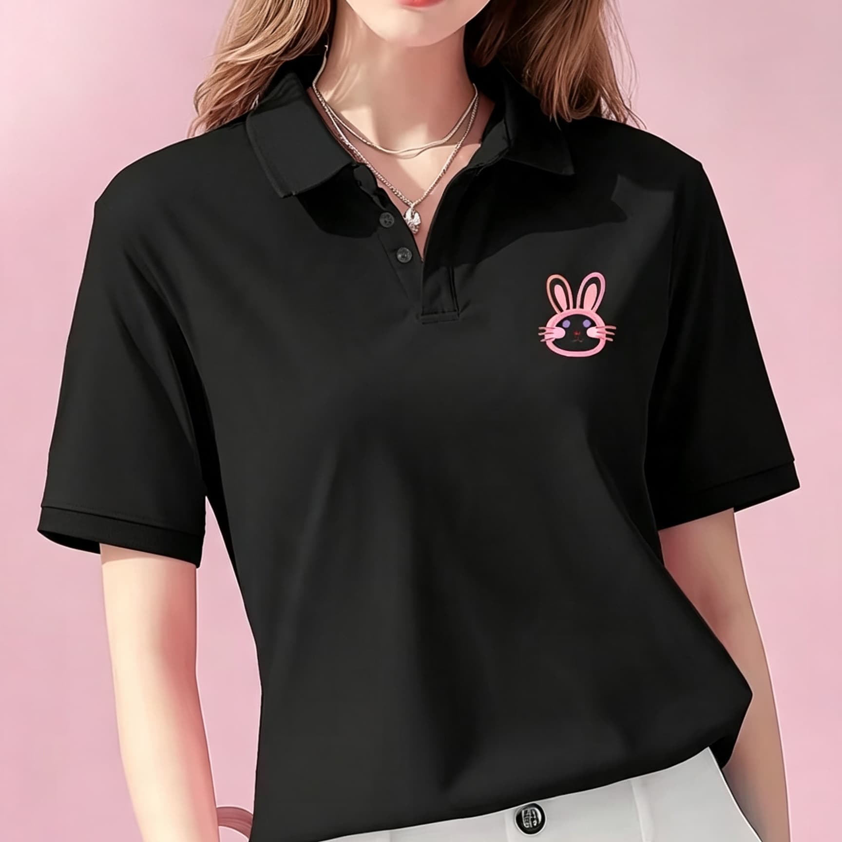 Camisa Polo Unissex Preta com  - Men'S Polo Formal Wear avaliação e preço