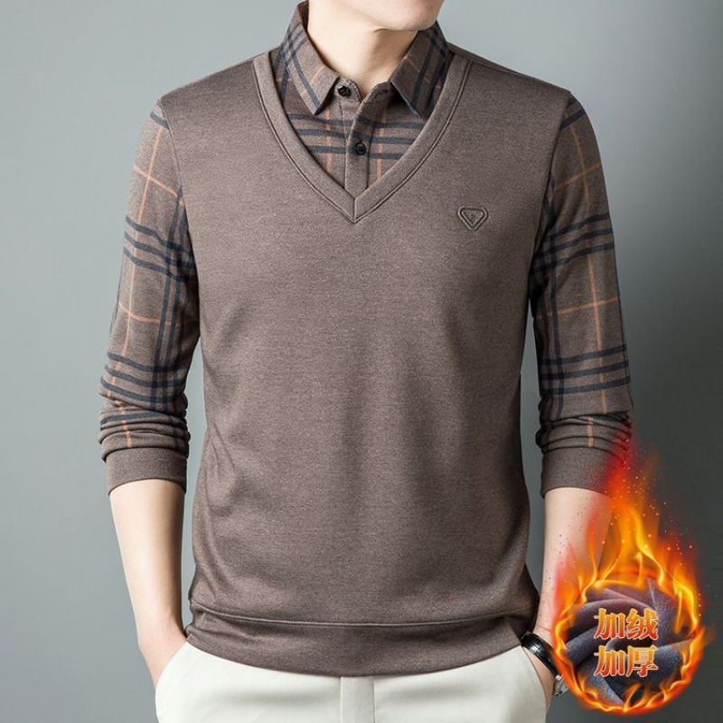 Homens falsos duas peças polo  - Men'S Polo Formal Wear avaliação e preço