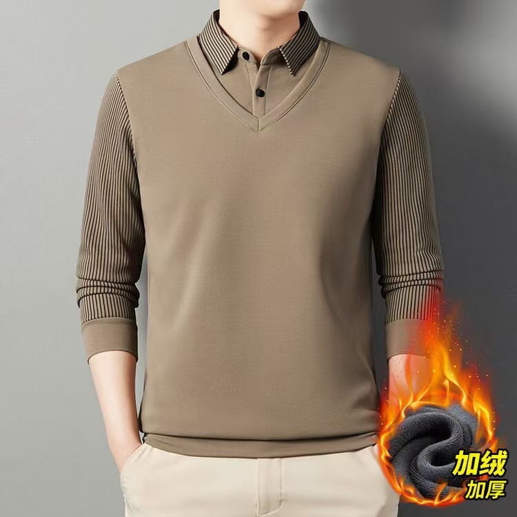 Homens falsos duas peças polo  - Men'S Polo Formal Wear avaliação e preço