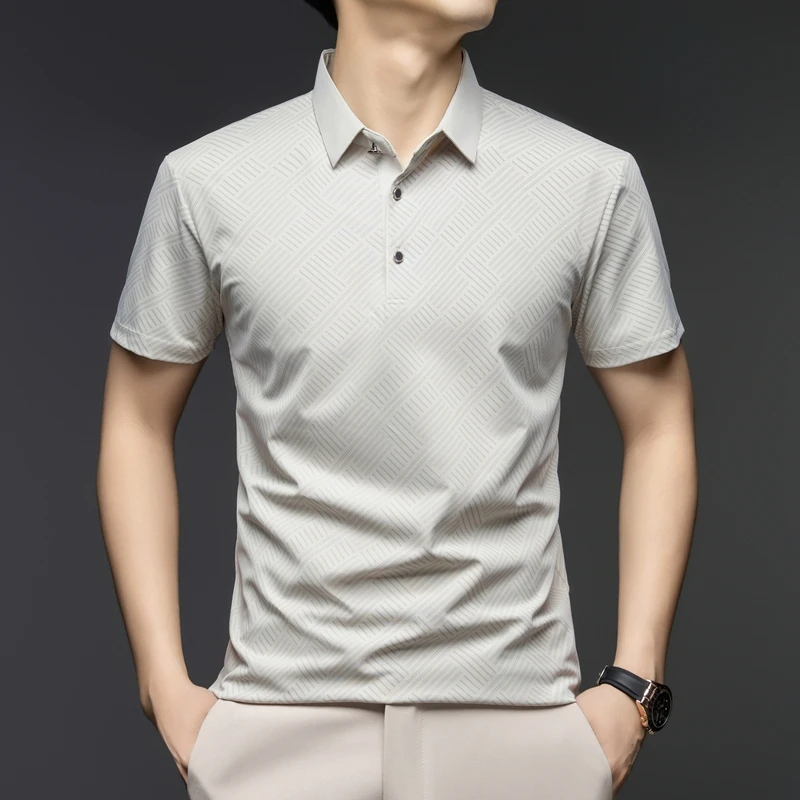 Camisa Polo Masculina Elegante - Men'S Polo Formal Wear avaliação e preço