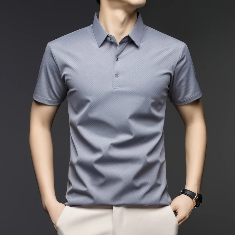 Camisa Polo Masculina Elegante - Men'S Polo Formal Wear avaliação e preço